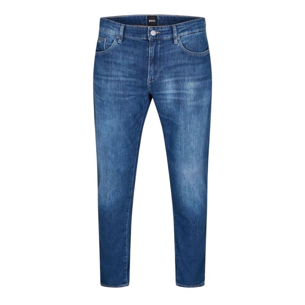Boss Mens Delaware3-1 771 Denim Plain Slim Jeans / Medium Blue